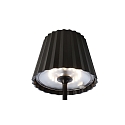 battery table lamp SHERATON II dimmable IP54, black dimmable