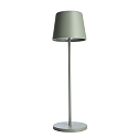 battery table lamp CANIS CCT Switch, with touch dimmer, without charger IP65, mat, greygreen dimmable
