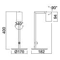 Deko-Light table lamp CAN TILT with plug, switchable, cardanic swivelling GU10 IP20, black 