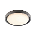 Outdoor LED ceiling luminaire ASCELLA, IP54, � 34cm, dark grey, 30W 3000K 2300lm 113�