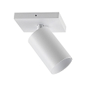 ceiling luminaire CAN TILT SQUARE 11CM 1 flame, square, cardanic swivelling GU10 IP20, white