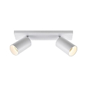 Deko-Light ceiling luminaire CAN TILT SQUARE 30.5CM 2 flames, square, cardanic swivelling GU10 IP20, white