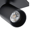 Deko-Light ceiling luminaire CAN TILT SQUARE 30.5CM 2 flames, square, cardanic swivelling GU10 IP20, black