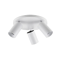 ceiling luminaire CAN TILT ROUND � 25CM 3 flames, round, cardanic swivelling GU10 IP20, white