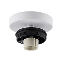 ceiling luminaire CAN TILT ROUND BASE � 8CM MIX�N MATCH 1 flame, round, without shade, cardanic swivelling GU10 IP20, white