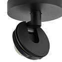 Deko-Light ceiling luminaire CAN TILT ROUND BASE � 8CM MIX�N MATCH 1 flame, round, without shade, cardanic swivelling GU10 IP20, black
