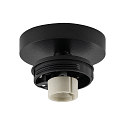 Deko-Light ceiling luminaire CAN TILT ROUND BASE � 8CM MIX�N MATCH 1 flame, round, without shade, cardanic swivelling GU10 IP20, black