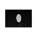  KapegoLED recessed ceiling luminaire, LED Panel Round III 12, current constant, 35,7V DC, 350 mA, 12.5W, white, 3000K
