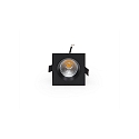  KapegoLED recessed ceiling ring Orionis, square, current constant, 17-19V DC, 350mA, 6.5W, warm white, matt black