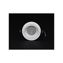  KapegoLED recessed ceiling luminaire COB 94 RGBW, RGB + warm white, voltage constant, 24V DC, 16W, matt white