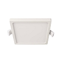 Recessed LED ceiling luminaire ALYA, SQUARE, 12x12cm, IP20, 220-240V AC / 50-60Hz, 8W 2700K 540lm 110�, cRi >90, white
