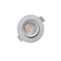 Recessed LED ceiling luminaire SMD-68-230V-round, IP20, 36� swivelling, 220-240V AC / 50-60Hz, 6.5W 3000K 540lm 45�, white