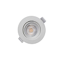 Deko-Light Recessed LED ceiling luminaire SMD-68-230V-round, IP20, 36� swivelling, 220-240V AC / 50-60Hz, 6.5W 3000K 540lm 45�, white