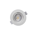 Deko-Light Recessed LED ceiling luminaire SMD-68-230V-round, IP20, 36� swivelling, 220-240V AC / 50-60Hz, 6.5W 4000K 550lm 45�, white