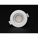 Deko-Light Recessed LED ceiling luminaire SMD-68-230V-round, IP20, 36� swivelling, 220-240V AC / 50-60Hz, 6.5W 4000K 550lm 45�, white