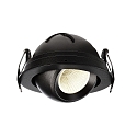 Deko-Light Recessed LED ceiling luminaire BELLATRIX, current constant, 18V DC, 500mA, 9W 3000K 760lm 40�, cRi > 90, swivelling, black