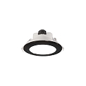 ceiling recessed luminaire ACRUX 68 CCT Switch, with decorative ring IP20, black, white dimmable