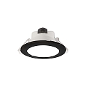ceiling recessed luminaire ACRUX 90 CCT Switch, with decorative ring IP20, black, white dimmable