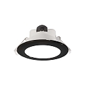 ceiling recessed luminaire ACRUX 120 CCT Switch, with decorative ring IP20, black, white dimmable