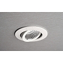 Deko-Light recessed spotlight DIONE IP44 DIM 827 swivelling, wired through IP44, white dimmable