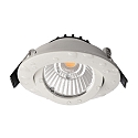 Deko-Light recessed spotlight DIONE IP44 DIM 830 swivelling, wired through IP44, white dimmable