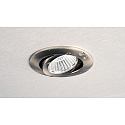 Deko-Light recessed spotlight DIONE IP44 DIM 830 swivelling, wired through IP44, brushed nickel dimmable