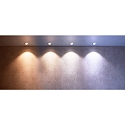 Deko-Light recessed spotlight DIONE IP44 DIM 830 swivelling, wired through IP44, brushed nickel dimmable