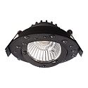 Deko-Light recessed spotlight DIONE IP44 DTW 930-918 swivelling, Dim-To-Warm, wired through IP44, black dimmable