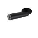 Deko-Light ceiling recessed luminaire SLIM cylindrical, adjustable, UGR < 19 IP20, deep black dimmable