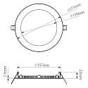 Deko-Light downlight ANIK CCT 165 round IP20 | IP44, white dimmable