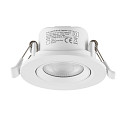 recessed spotlight SURTUR TILT 68 CCT swivelling, CCT Switch IP20/IP44, white dimmable