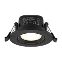 Deko-Light recessed spotlight SURTUR TILT 68 CCT swivelling, CCT Switch IP20/IP44, black dimmable