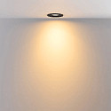 Deko-Light recessed spotlight SURTUR TILT 68 CCT swivelling, CCT Switch IP20/IP44, black dimmable