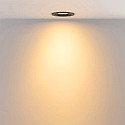 Deko-Light recessed spotlight SURTUR TILT 83 CCT swivelling, CCT Switch IP20/IP44, black dimmable