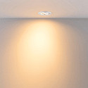 Deko-Light recessed spotlight SURTUR TILT 68 DTW swivelling, Dim-To-Warm IP20/IP44, white dimmable