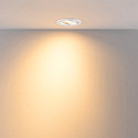 Deko-Light recessed spotlight SURTUR TILT 83 DTW swivelling, Dim-To-Warm IP20/IP44, white dimmable