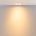 Deko-Light recessed spotlight SURTUR TILT 83 DTW swivelling, Dim-To-Warm IP20/IP44, white dimmable