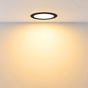 Deko-Light downlight ACRUX PRO 120 rigid, CCT Switch, UGR < 19, multipower IP20/ IP54, glossy, black dimmable