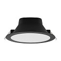 downlight ACRUX PRO 190 rigid, CCT Switch, UGR < 19, multipower IP20/ IP54, glossy, black dimmable