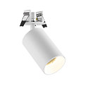 recessed spotlight CAN TILT ROUND SINGLE 1 flame, round, cardanic swivelling GU10 IP20, white