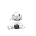 Deko-Light LED furniture luminaire BAHAM I, IP20, 12V DC, 2.5W 3000K 240lm 110�, cRi >90, brushed silver, with open cable end