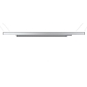 3-phase luminaire LINEAR 100 II rigid, voltage constant, with adapter IP20, matt, milky, silver 