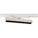 3-phase spot ALNITAK rotatable, voltage constant, tiltable, with lens optics IP20, clear, transparent, white 