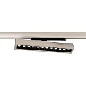 3-phase spot ALNITAK IP20, silver, transparent