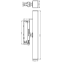 Deko-Light 3-phase spot ALNITAK rotatable, voltage constant, tiltable, with lens optics IP20, clear, black, transparent 
