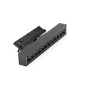 Deko-Light 3-phase spot ALNITAK rotatable, voltage constant, tiltable, with lens optics IP20, clear, black, transparent 