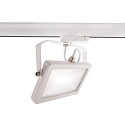 3-phase spot FLOOD SMD IP20, satined, traffic white