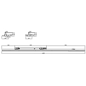 Deko-Light 3-phase luminaire LINEAR PRO FOLD DALI rigid, DALI controllable IP20, black dimmable