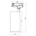Deko-Light 3-phase spot LUCEA 30 CCT TILT DALI controllable IP20, black dimmable