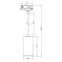 Deko-Light 3-phase pendant luminaire LUCEA 20 CCT DALI controllable IP20, white dimmable